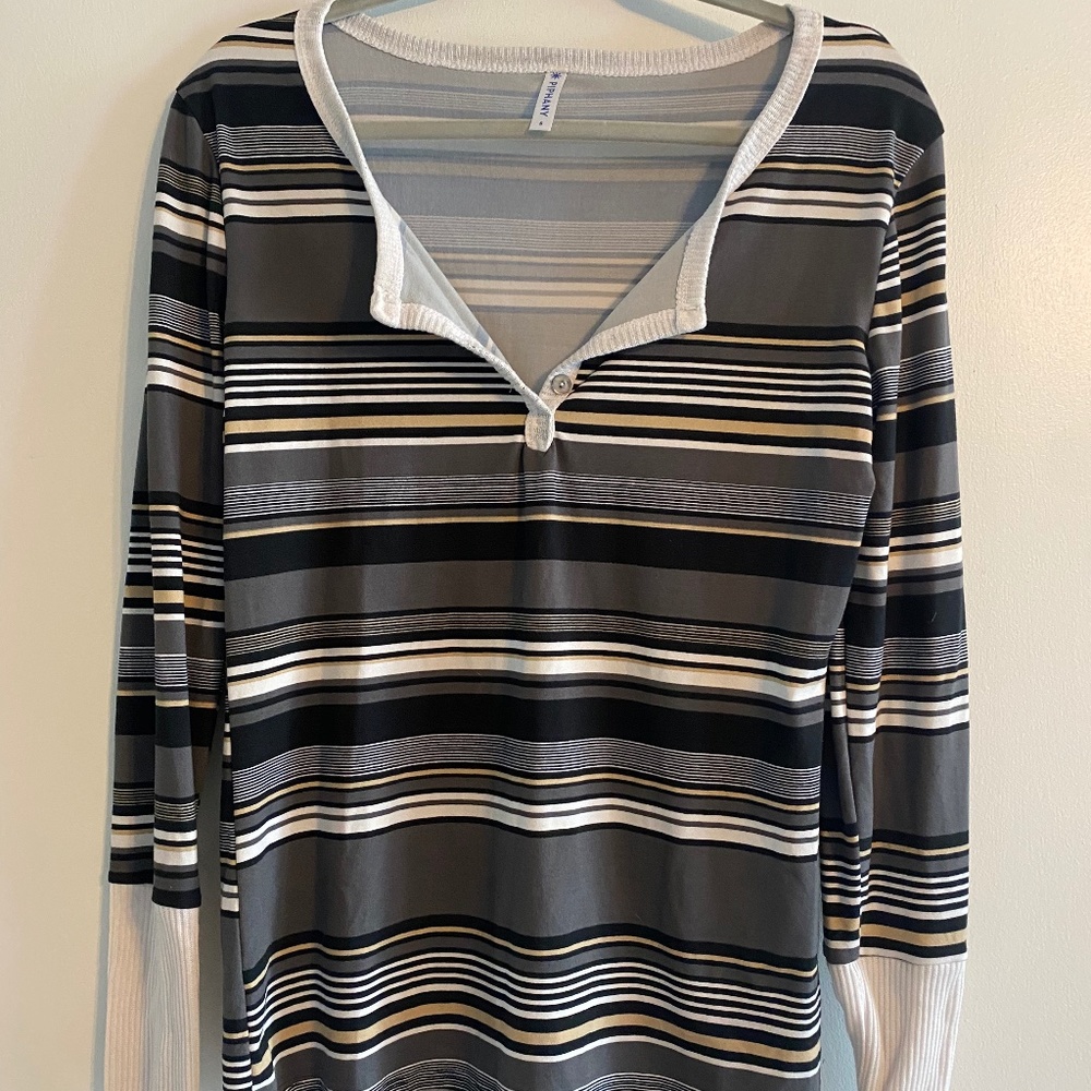 Stripped Long Sleeve Shirt